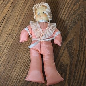 Vintage Pincushion Doll Wide Eyed Baby Doll Stuffed Body COOL!